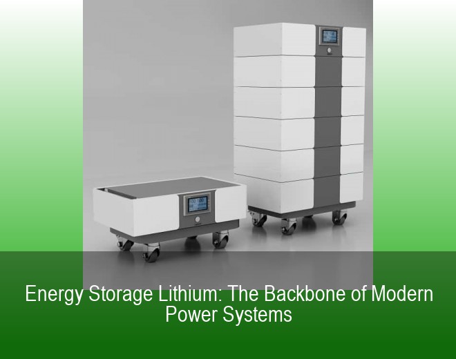 Energy Storage Lithium: The Backbone of Modern Power Systems